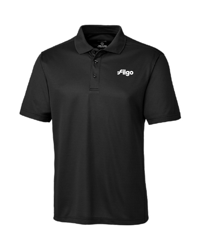 FILGO - MQK00075 Polo piqué Spin homme (NOIR) - BR. 13538 (AVG)